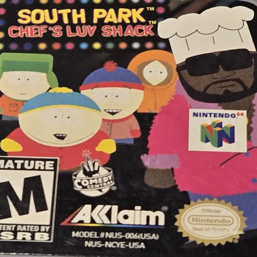 South Park: Chef's Luv Shack (Nintendo 64, 1999) AUTHENTIC! TESTED
